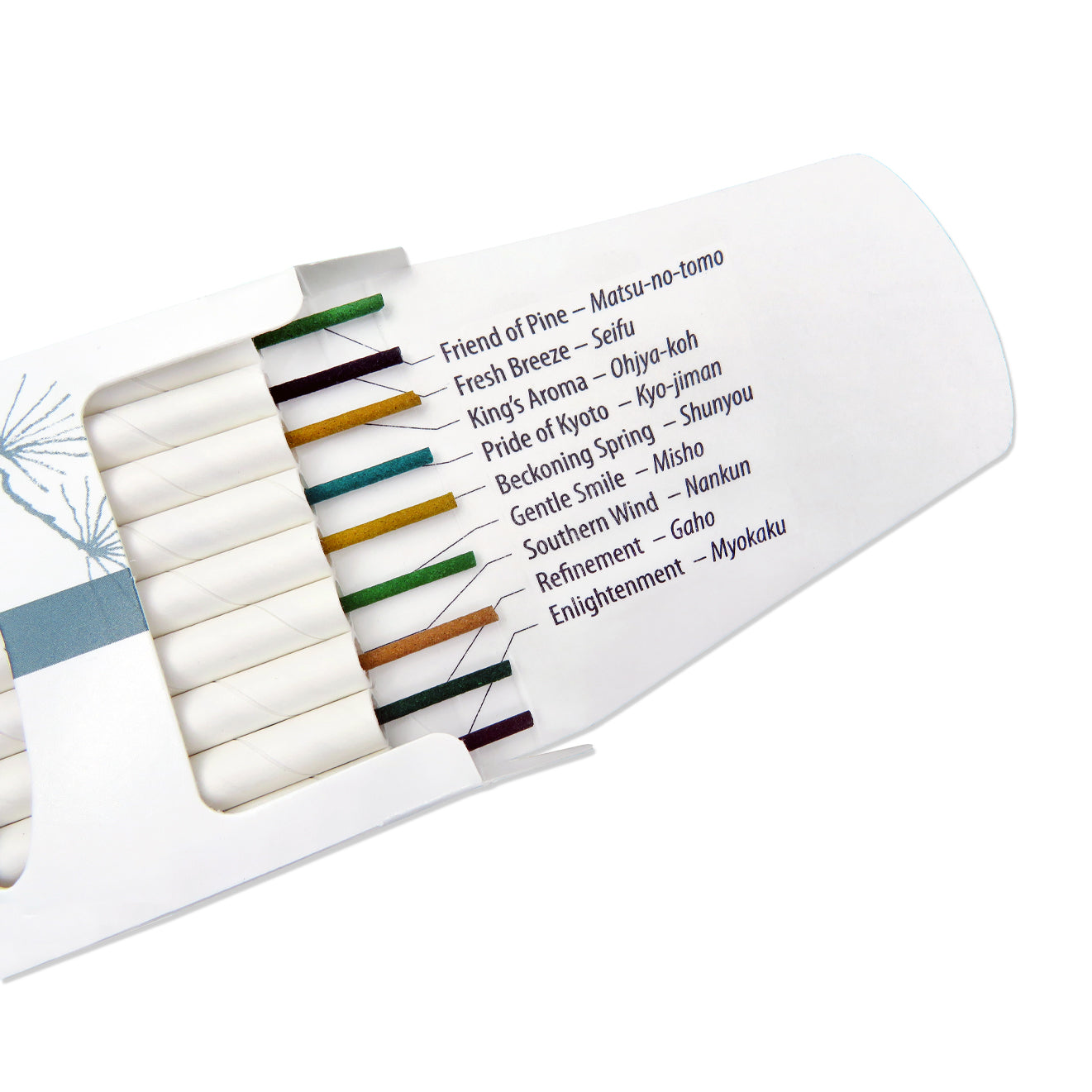 Shoyeido High-end Premium Incense Sampler open close-up