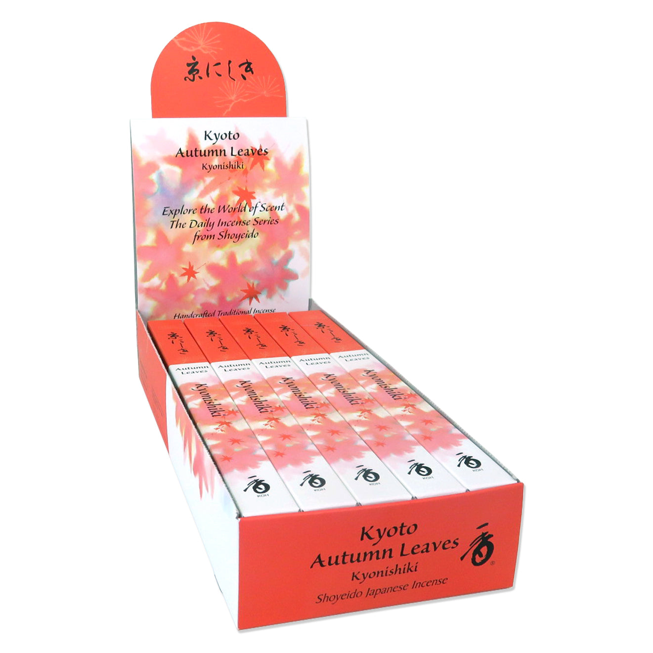 Shoyeido Daily Incense Kyonishiki - Autumn Leaves 10 bundle display box