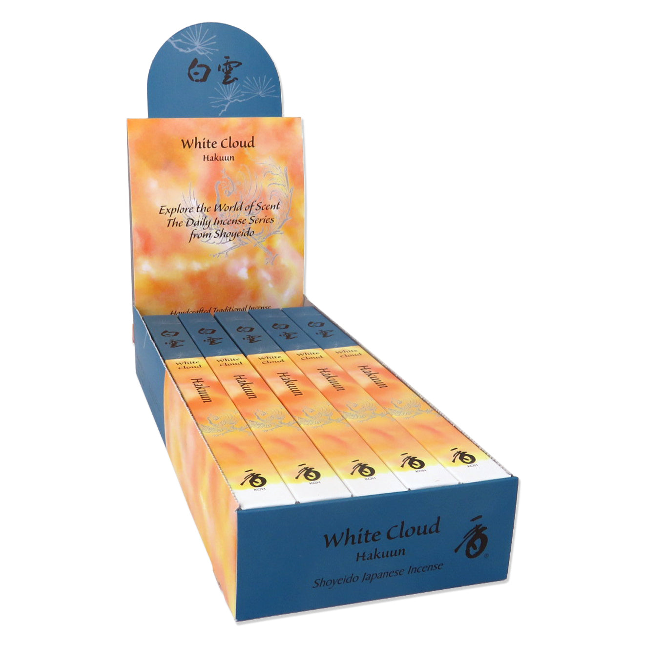 Shoyeido Daily Incense Hakuun - White Cloud 10 bundle display box