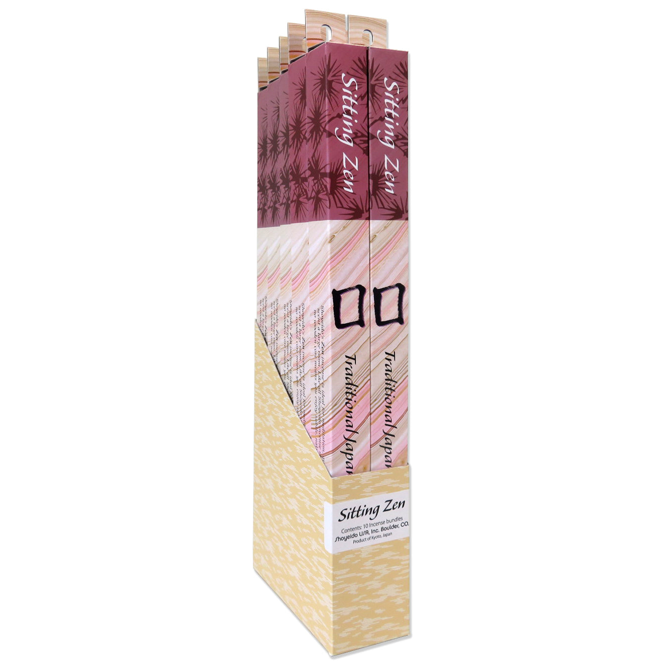 Shoyeido Large Incense Sticks
Sitting Zen 10 bundle display box