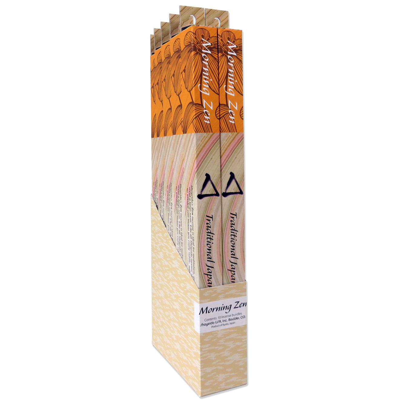Shoyeido Large Incense Sticks
Morning Zen ten bundle display box