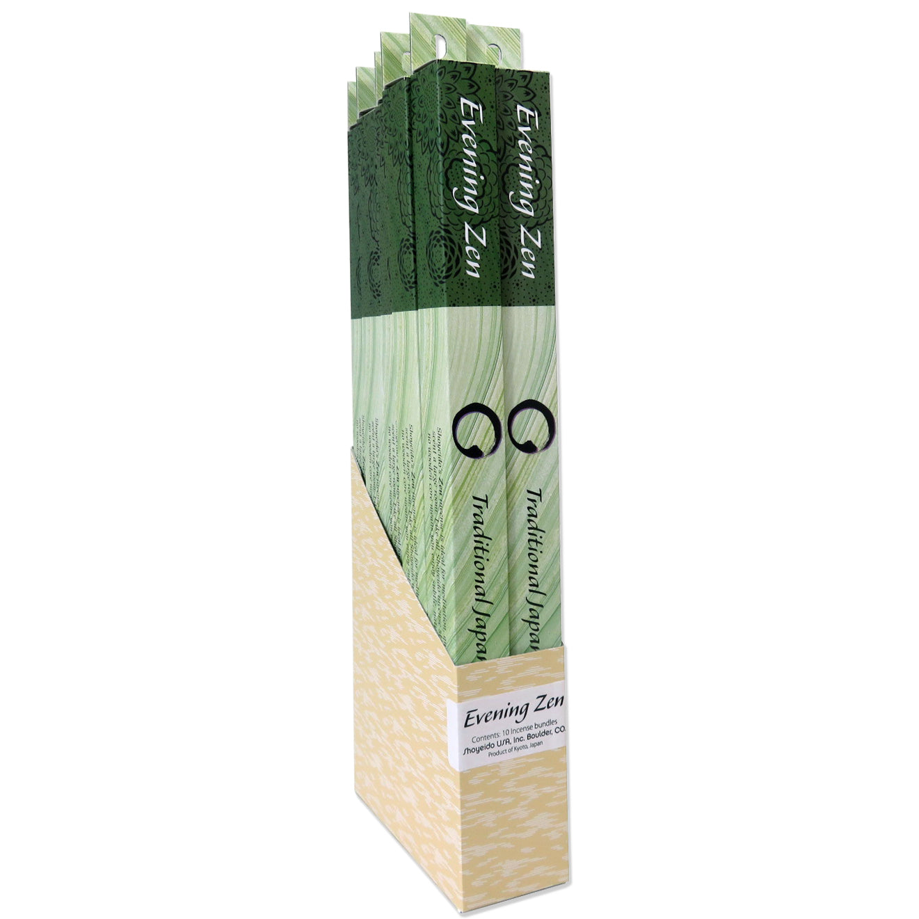 Shoyeido Large Incense Sticks
Evening Zen ten bundle display box