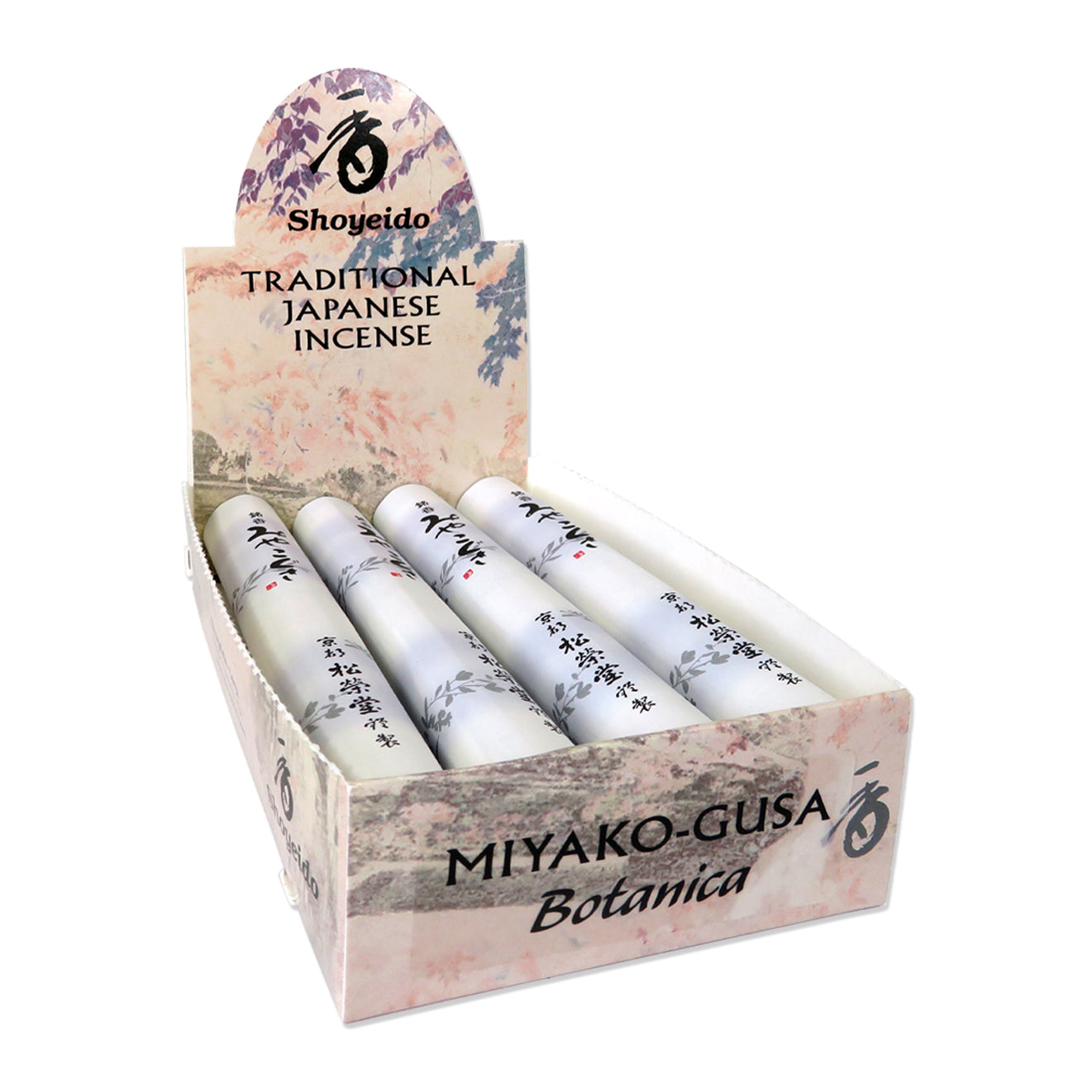 Shoyeido Selects Incense Miyako Gusa - Botanica 4 bundle box