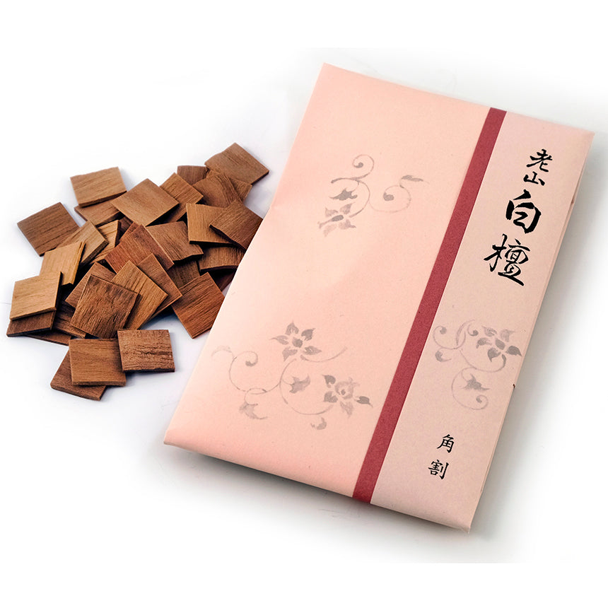 Shoyeido Rozan high-end sandalwood chips open packet