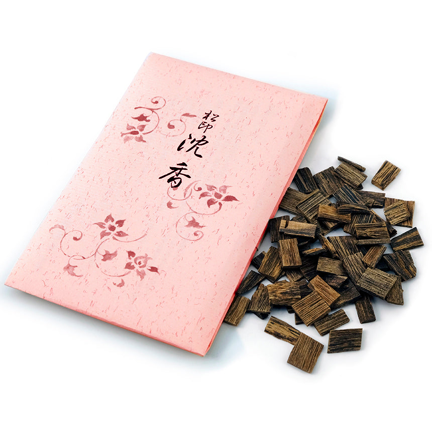 Shoyeido Matsu high-end agarwood aloeswood chips open packet