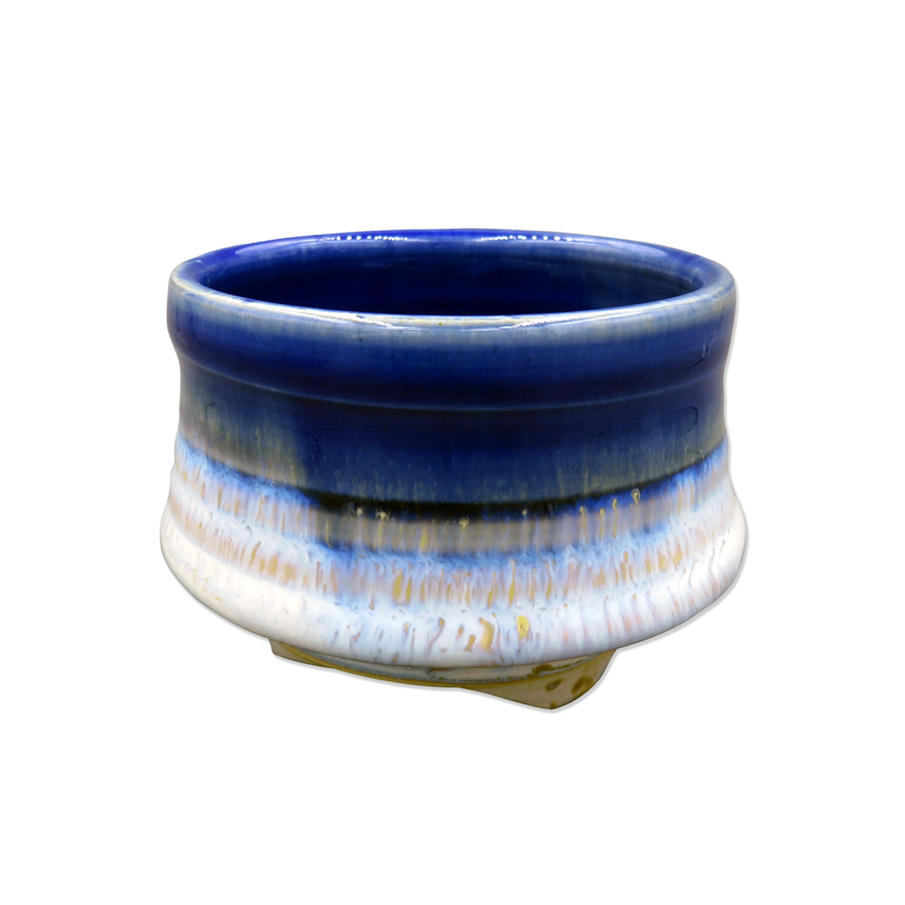 Shoyeido Ceramic Cup Incense Holder Blue Rim