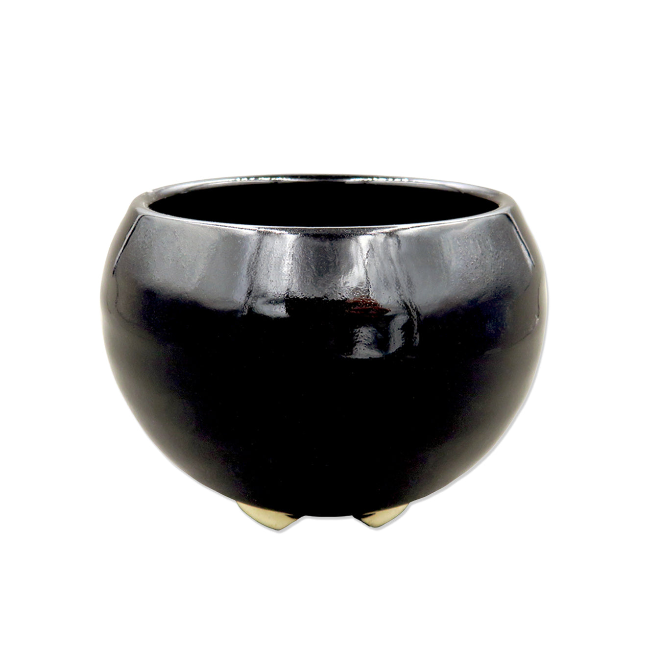 Shoyeido Ceramic Bowl Incense Holder Obsidian Black