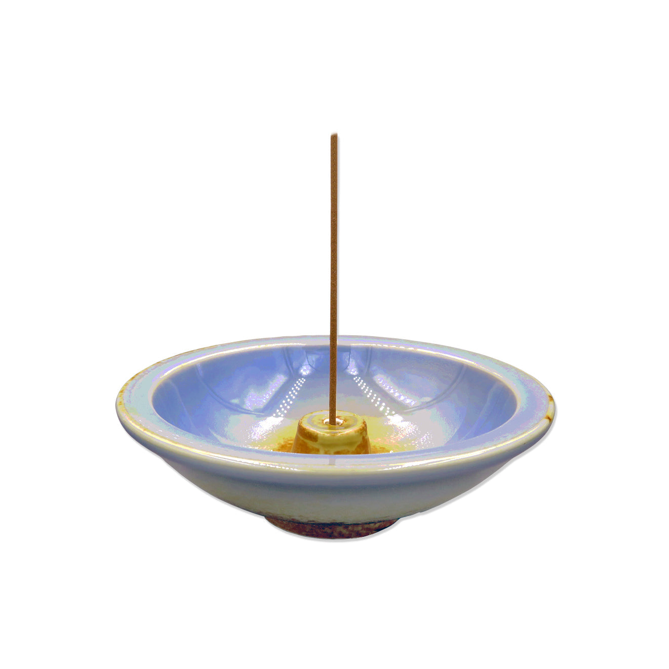 Shoyeido Ceramic Wheel Round Incense Holder Azure