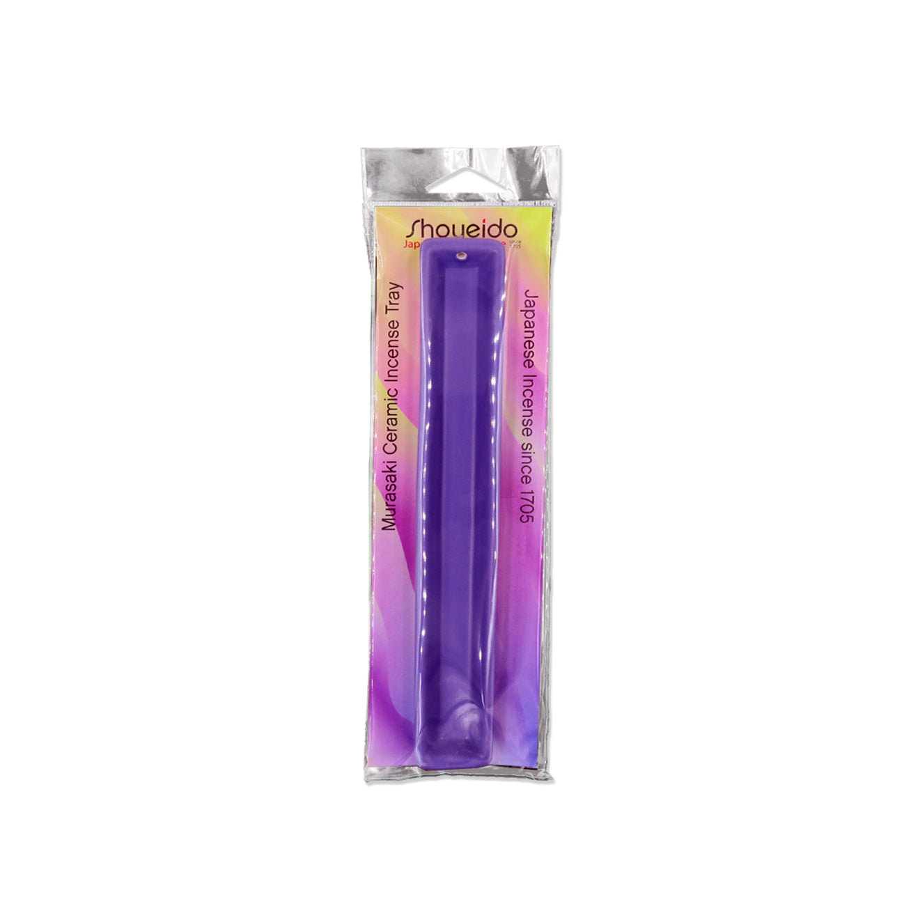 Shoyeido Ceramic Tray Incense Holder Murasaki Purple Small in Package