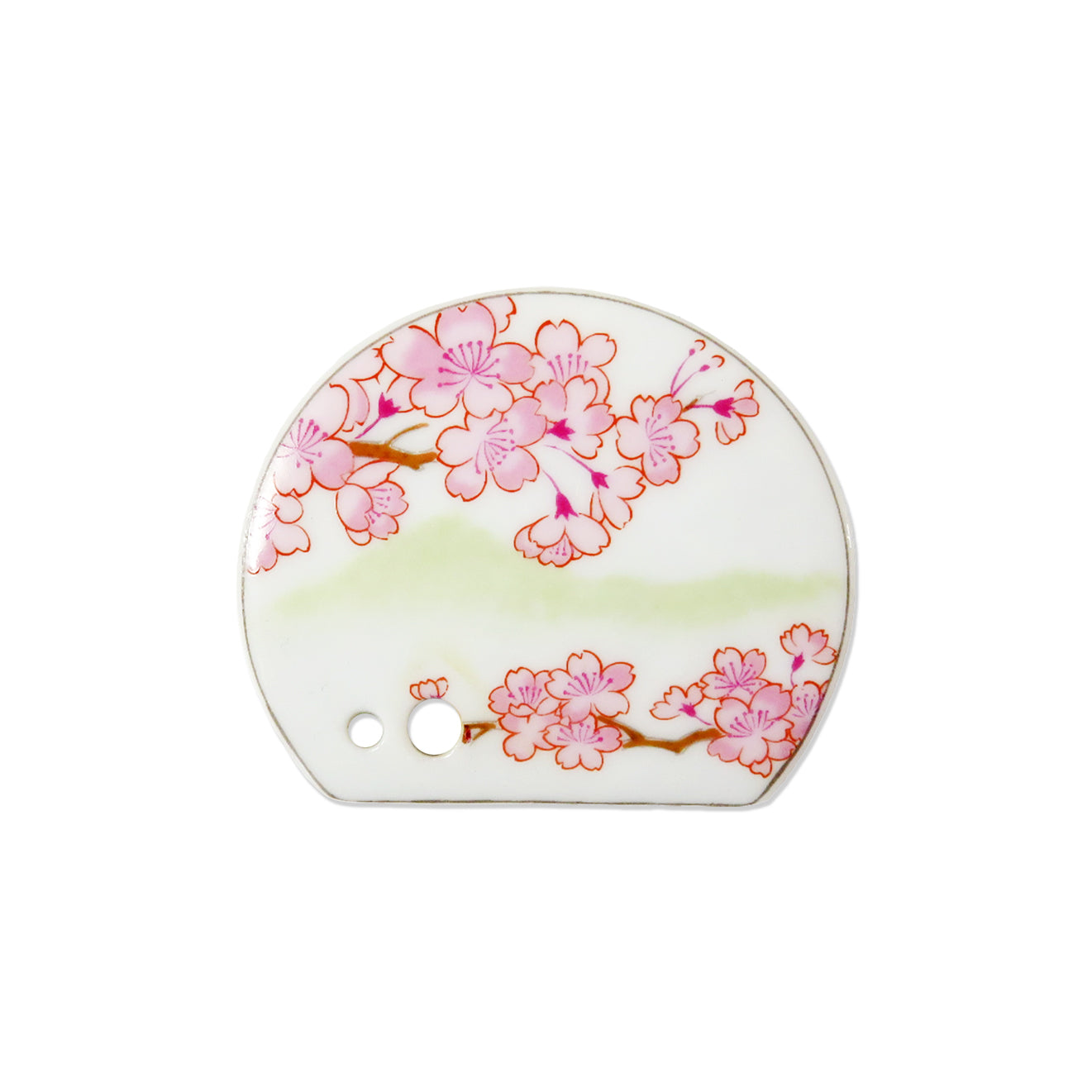 Shoyeido Porcelain Tile Incense Holders - Cherry Blossoms
