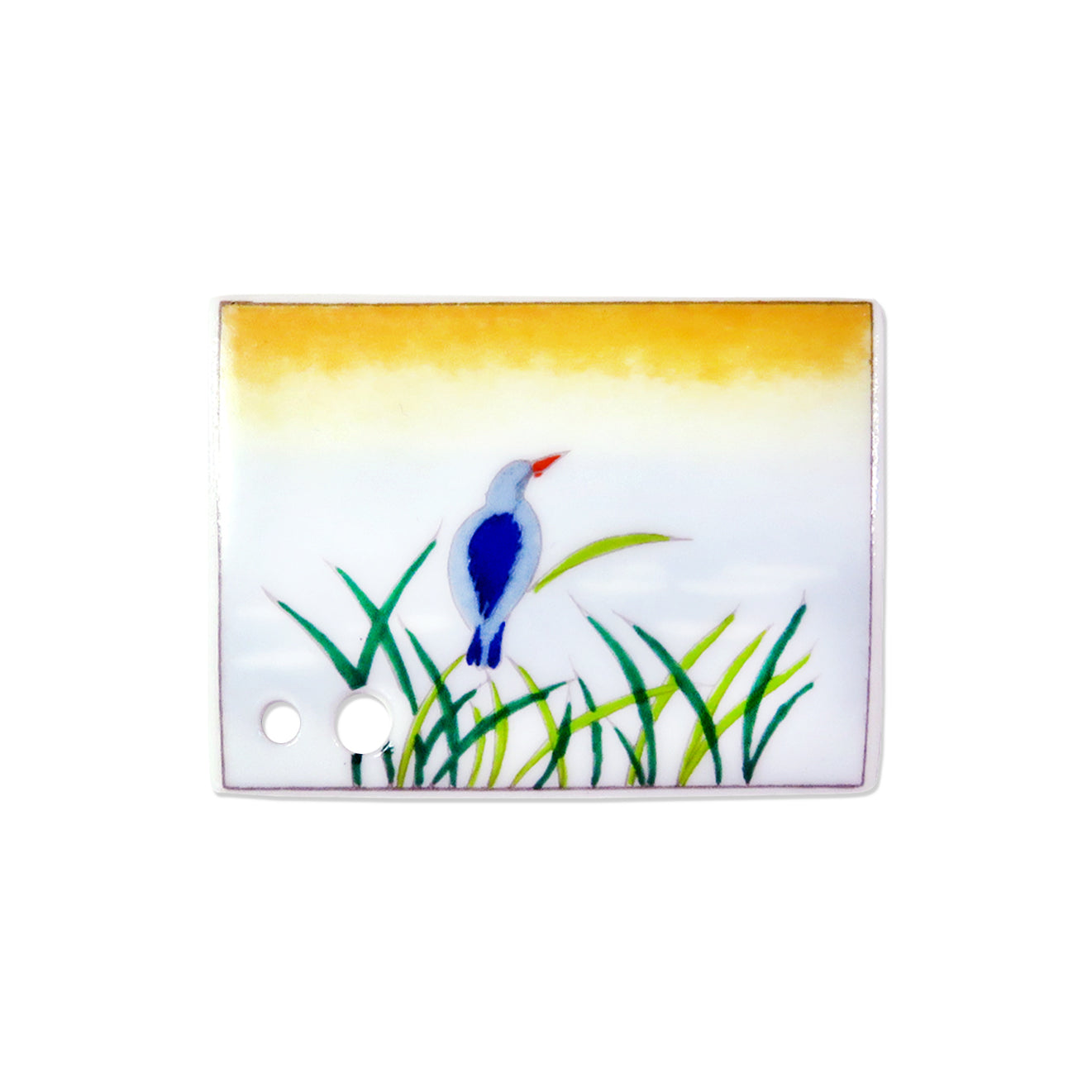 Shoyeido Porcelain Tile Incense Holders - Kingfisher