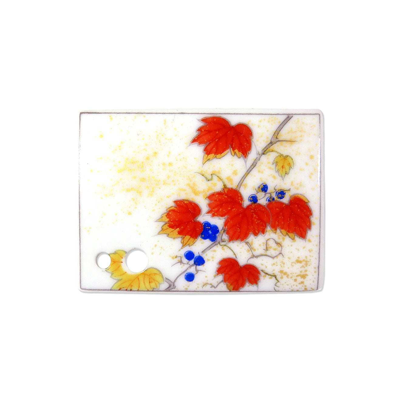 Shoyeido Porcelain Tile Incense Holders - Autumn Ivy