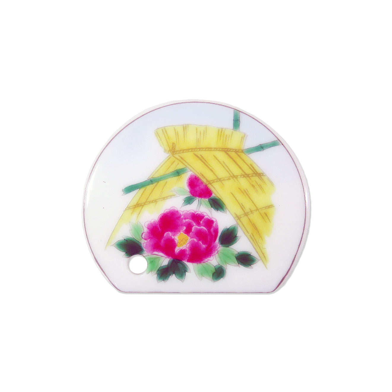 Shoyeido Porcelain Tile Incense Holders - Peony