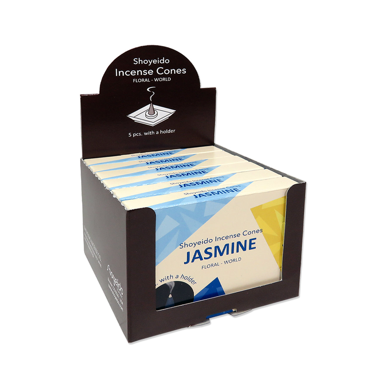 Shoyeido's Floral World Incense Cones Jasmine 6 5-count pack