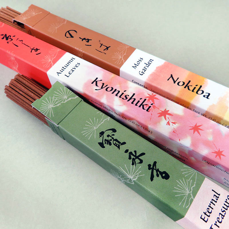 Three popular scents from Shoyeido's Daily Incense series