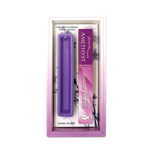 Shoyeido Incense Gift Set Amethyst with Small Murasaki Tray Holder