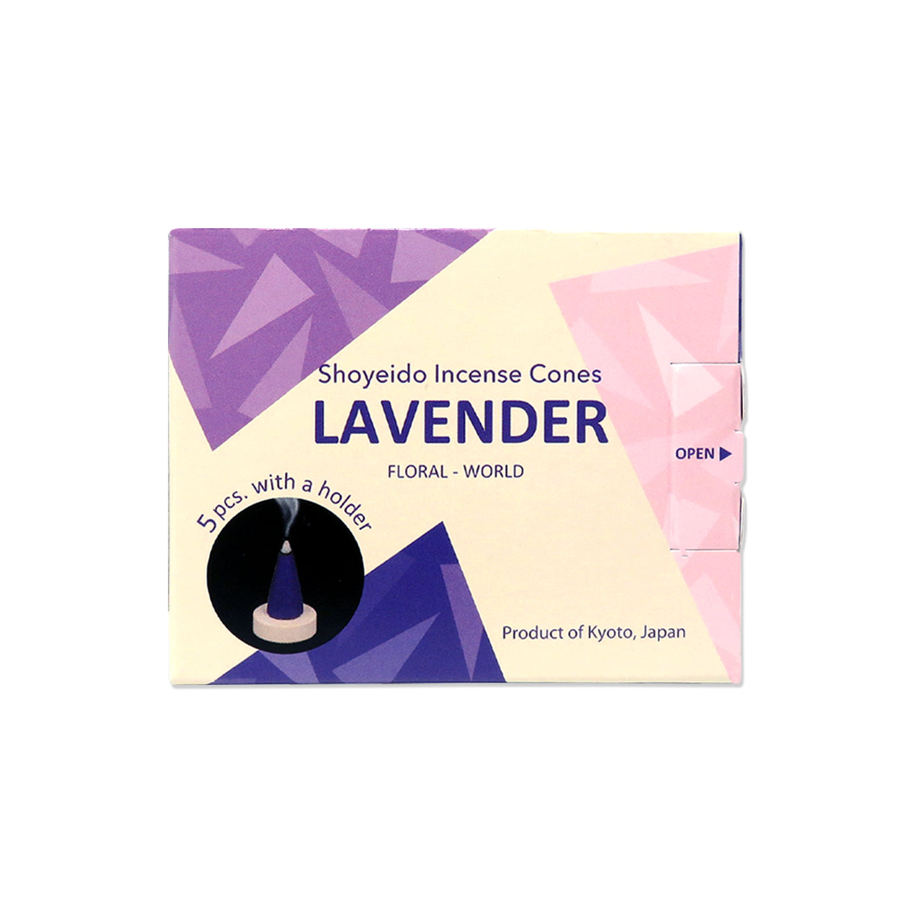 Shoyeido's Floral World Incense Cones Lavender 5 count pack