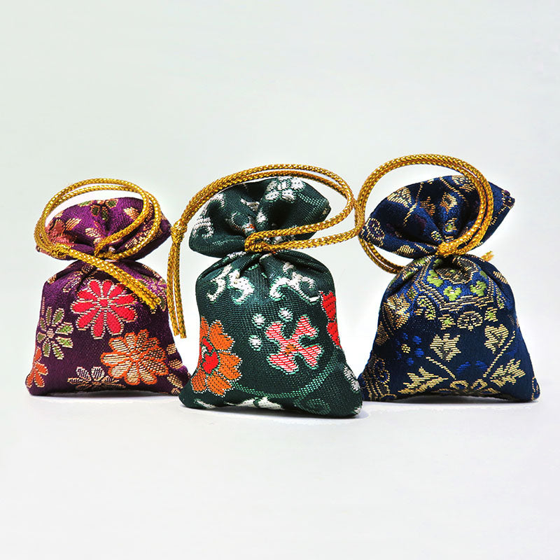 A variety of Incense Sachets, Taga-sode, from Shoyeido